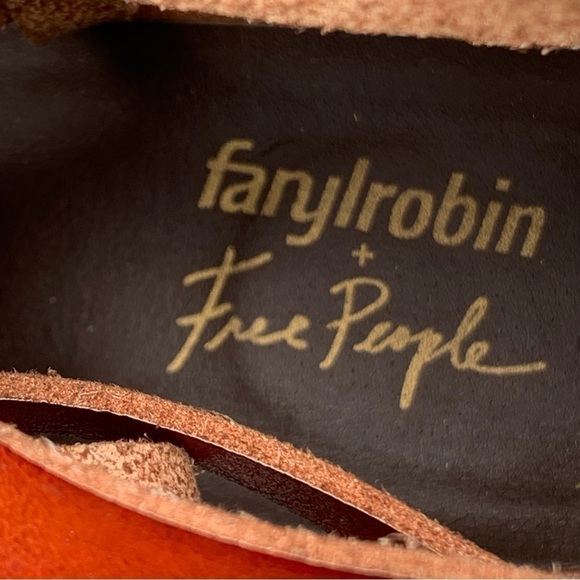 Free People Farylrobin Stacked Heel Sandals Women’s Sz 9 Vegan Leather Crossover - Picture 9 of 9